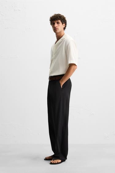 CHEMISE JACQUARD TEXTURÉE - Blanc cassé de Zara - Image 3