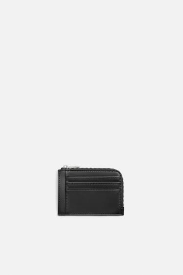 ОДНОТОННЫЙ КОШЕЛЕК ДЛЯ КАРТОЧЕК — Черный от Zara — изображение 0