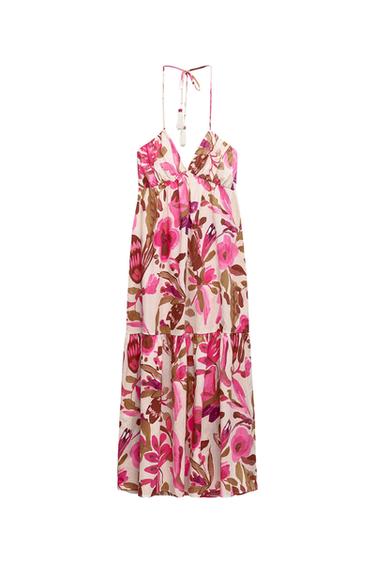 LONG PRINTED DRESS
