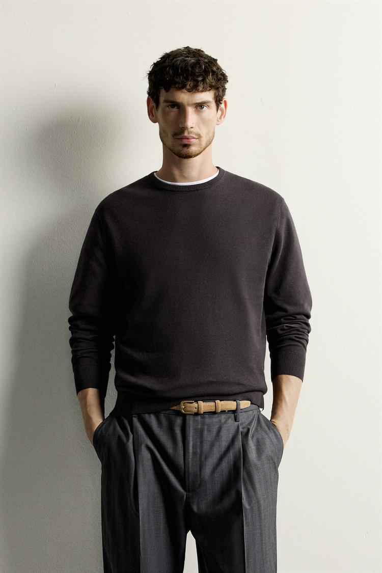 LIGHTWEIGHT COTTON BLEND JUMPER