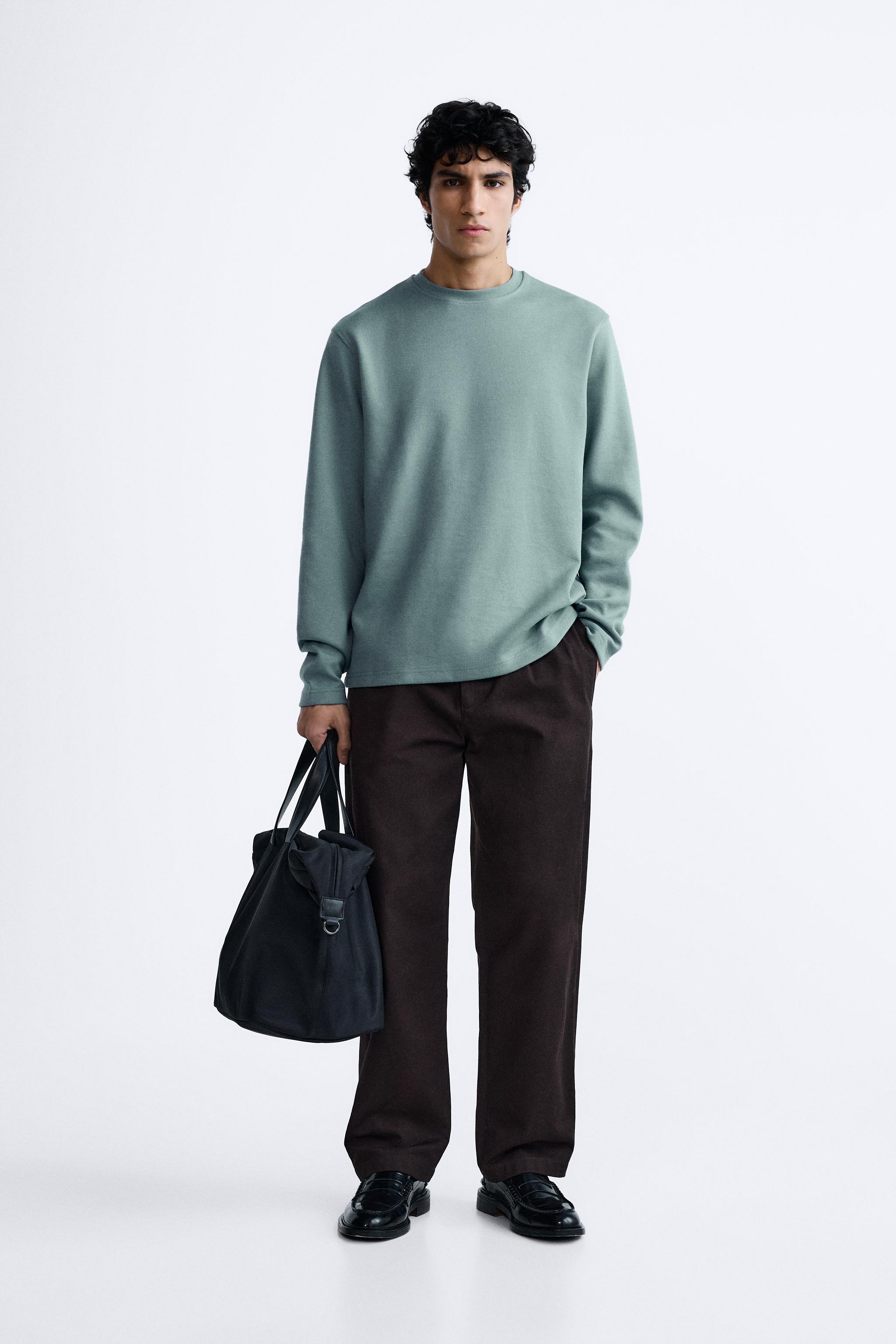 SOFT SWEATSHIRT - Mid-blue | ZARA United States