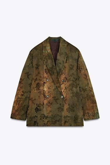 VESTE JACQUARD ZW COLLECTION - Multicolore de Zara - Image 4