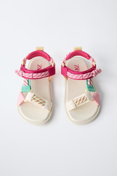 SANDALES TECHNIQUES MULTICOLORES PIEDS NUS - Rose de Zara - Image 7