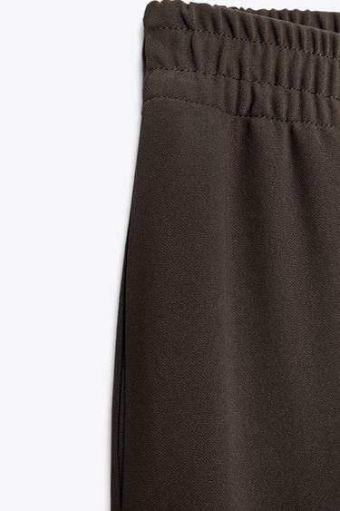 PANTALON À JAMBES LARGES - Marron de Zara - Image 6