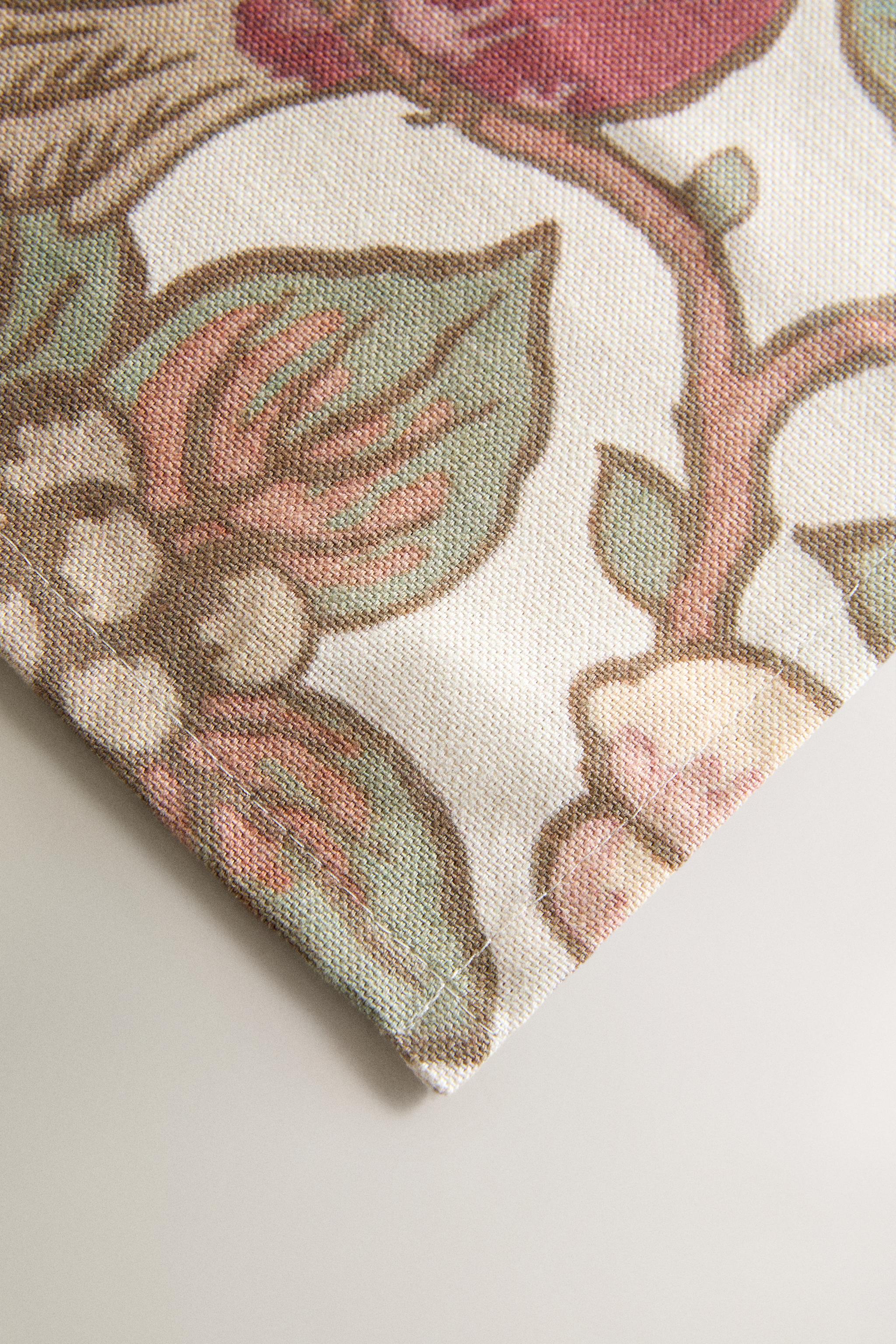 FLORAL AND BIRD COTTON TABLECLOTH | KATHARINE POLE