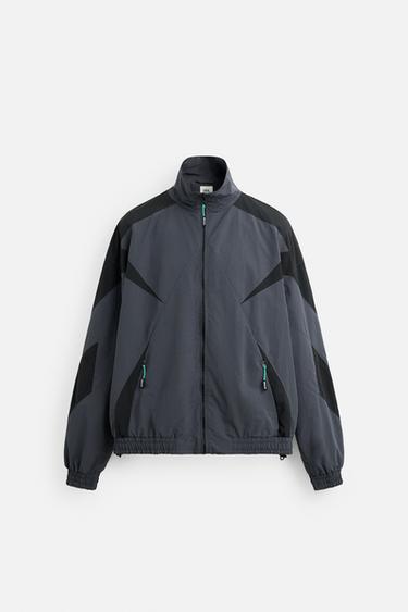 BLOUSON TECHNIQUE AVEC BLOCS DE COULEUR - bleu/noir de Zara - Image 6
