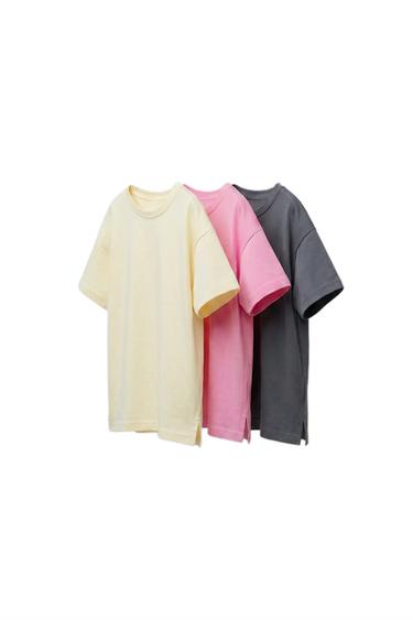 HÁROM EGYSZÍNŰ PÓLÓBÓL ÁLLÓ CSOMAG – Antracitszürke a ZARA-tól