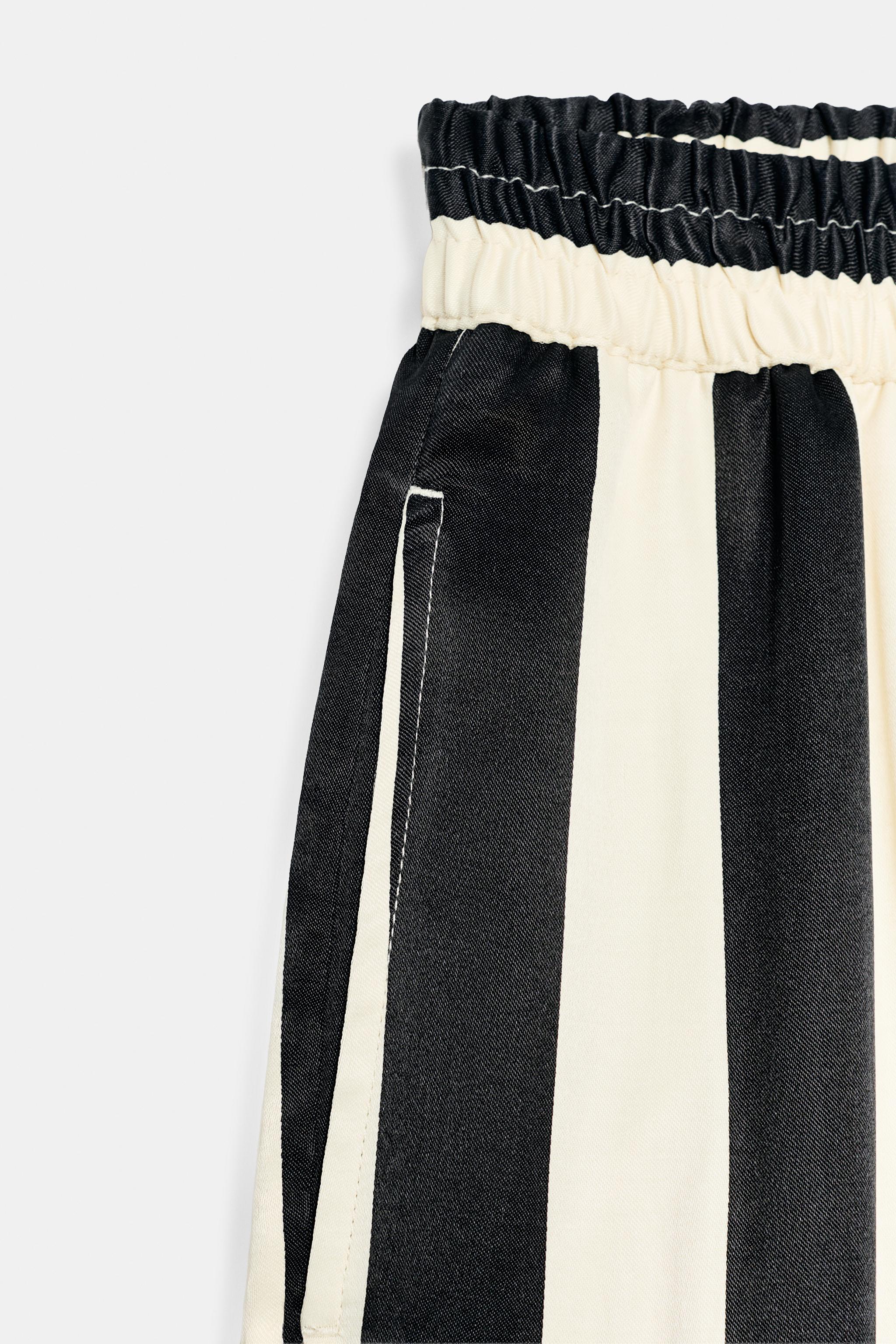Детские брюки Zara STRIPED WIDE LEG PANTS — фото 3
