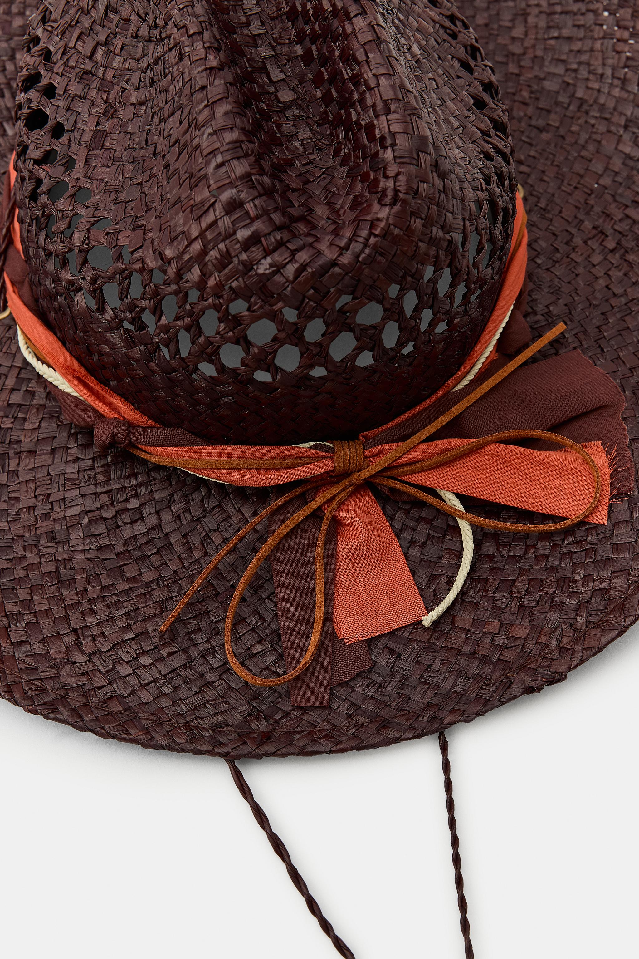 CHAPEAU RAFIA 100% LACET