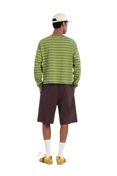 BERMUDA JOGGER WIDE FIT - Marrón de Zara