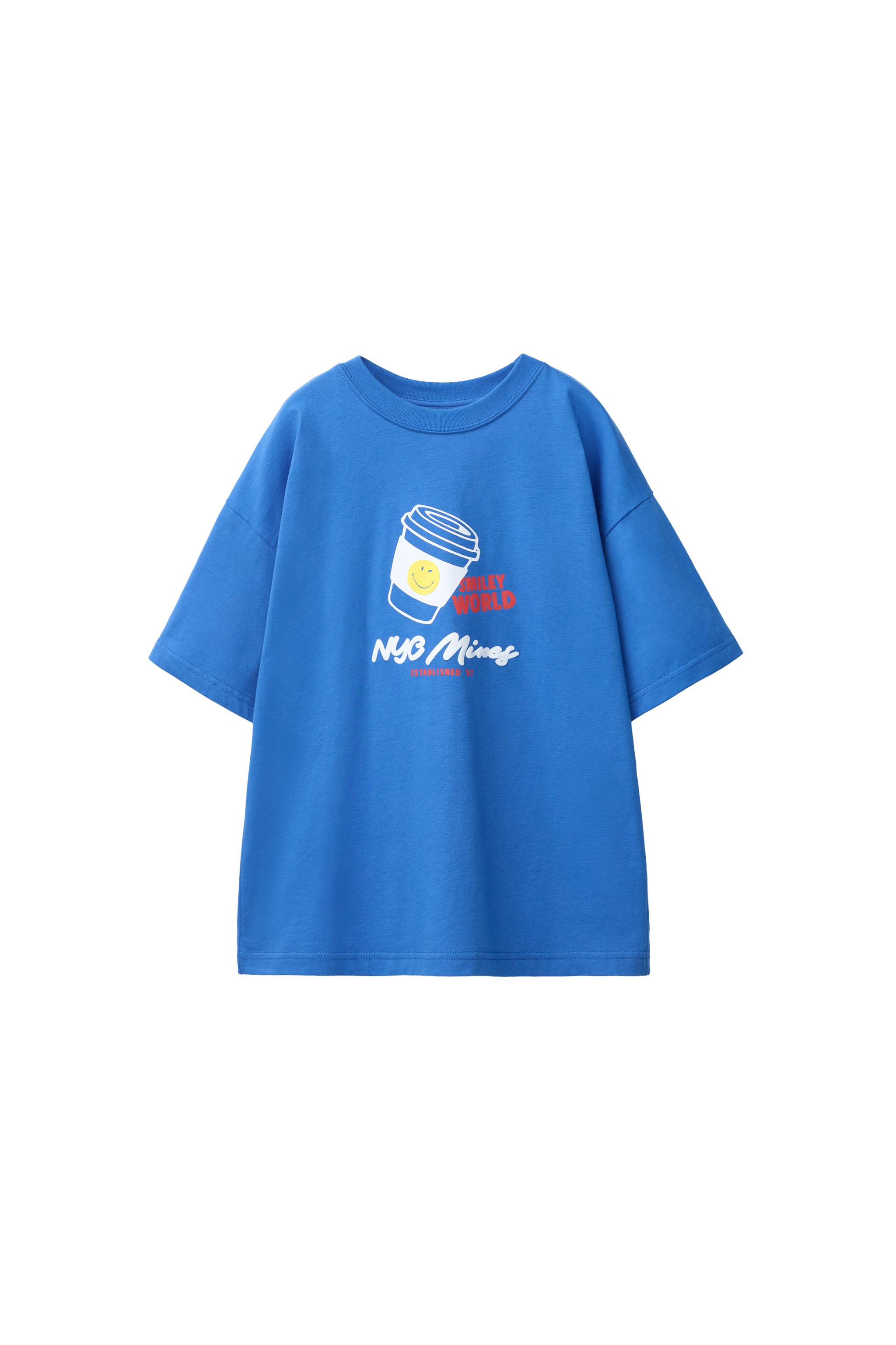 SMILEYWORLD® Tシャツ - ブルー | ZARA Japan / 日本