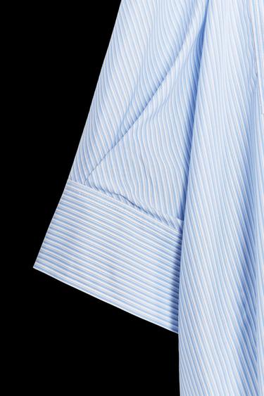 GESTREIFTES HEMD ZW COLLECTION - Weiß / Blau von Zara