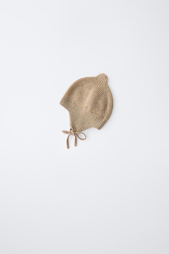 CAPUCHON MET WOL EN KASJMIER - Lichtbeige van Zara - Afbeelding 0