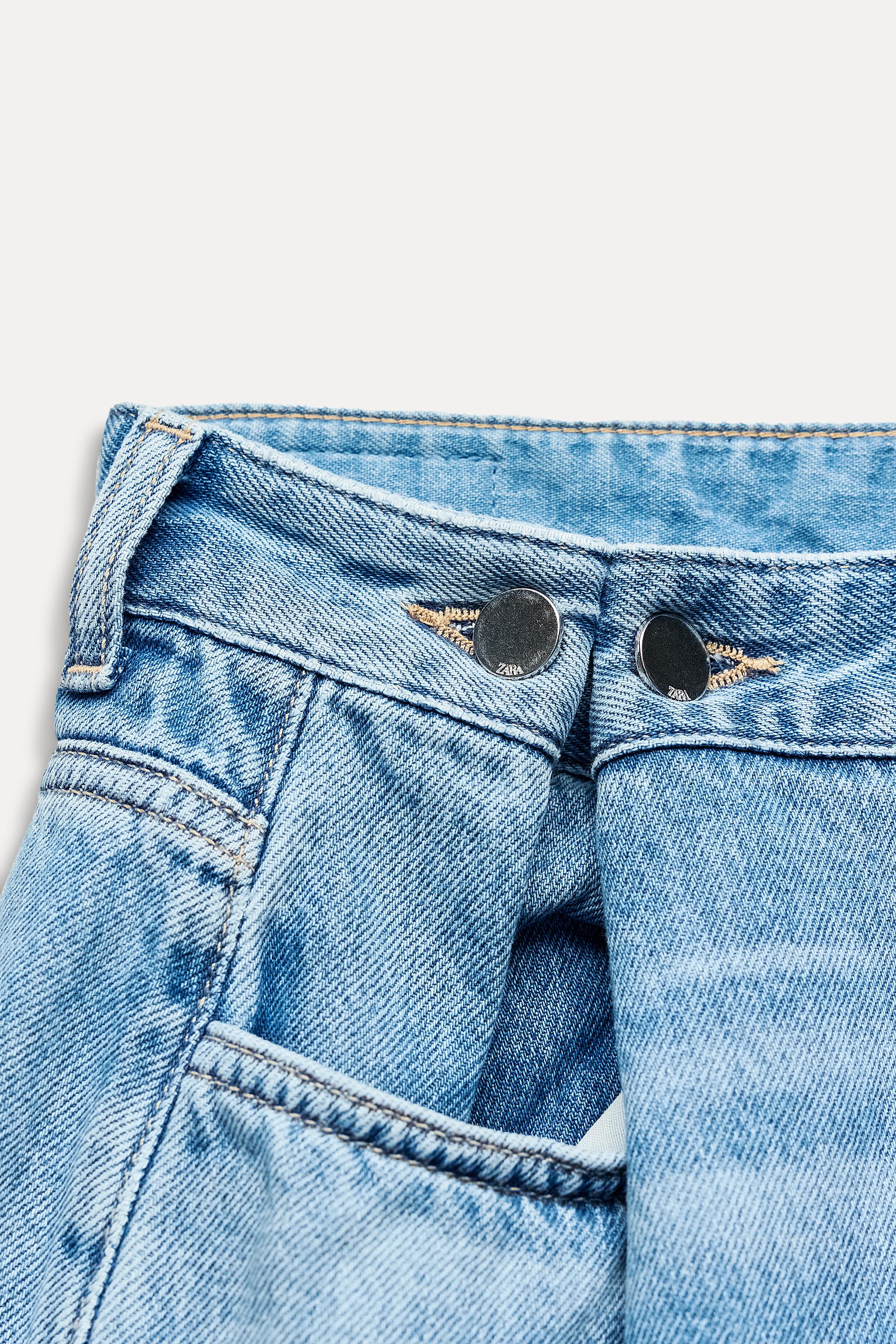 SHORTS Z1975 DENIM LOOSE WIDE LEG - Mittelblau | ZARA Deutschland 