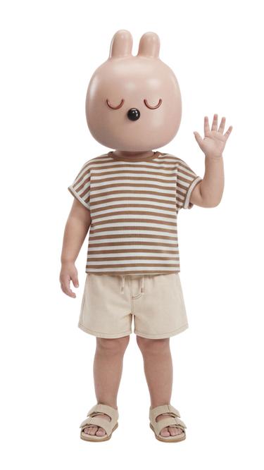 Zara TWILL SHORTS - Mid-ecru