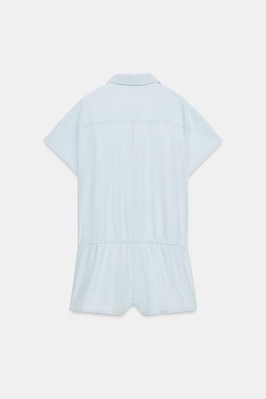 COMBI-SHORT FLUIDE À POCHES - Bleu clair de Zara - Image 7