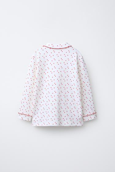 6-14 ANS/ PYJAMA À CŒURS - Écru de Zara - Image 2