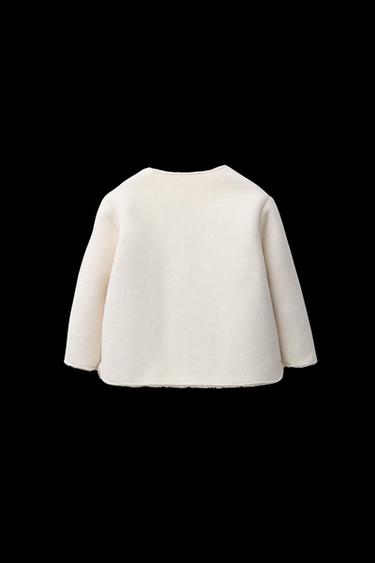 CAZADORA DOBLE FAZ BORREGUILLO - Crudo de Zara