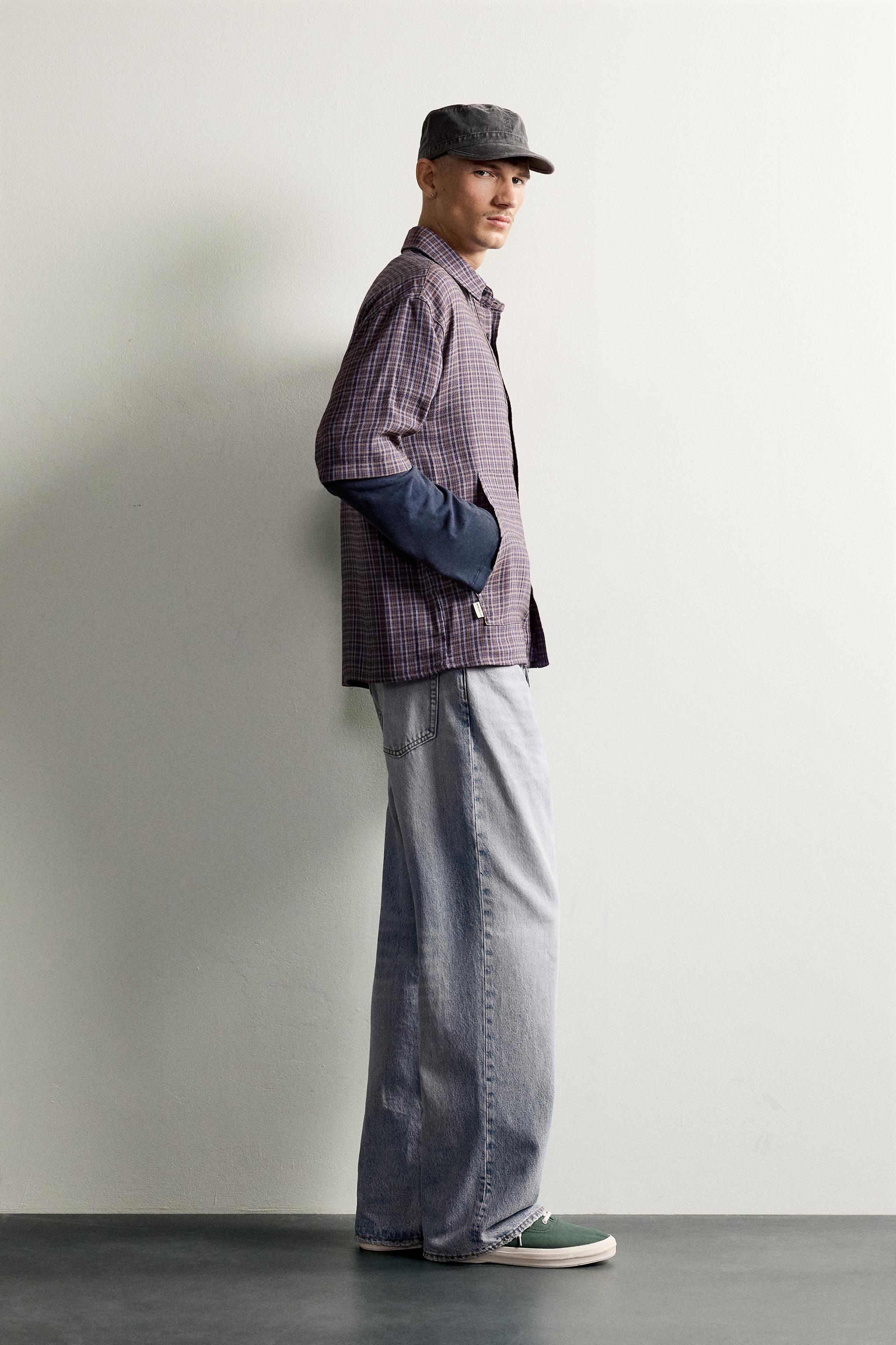 PLAID BOXY FIT SHIRT WITH POCKETS