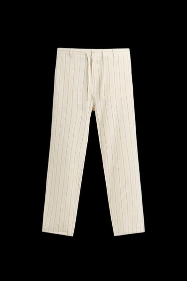 JACQUARD-HOSE MIT STREIFEN - Cremefarben von Zara - Bild 0