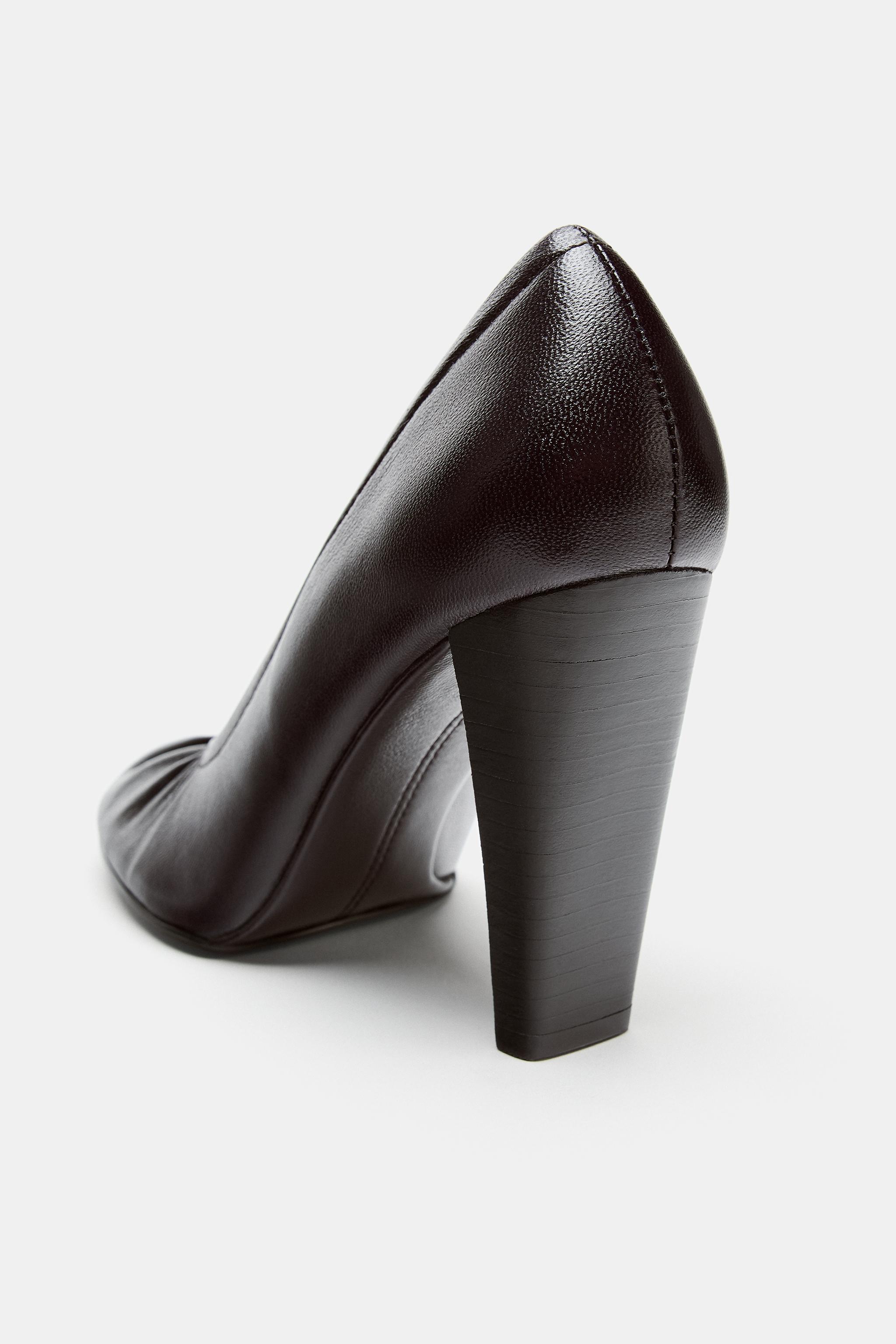 LIMITED EDITION GATHERED LEATHER HEELS