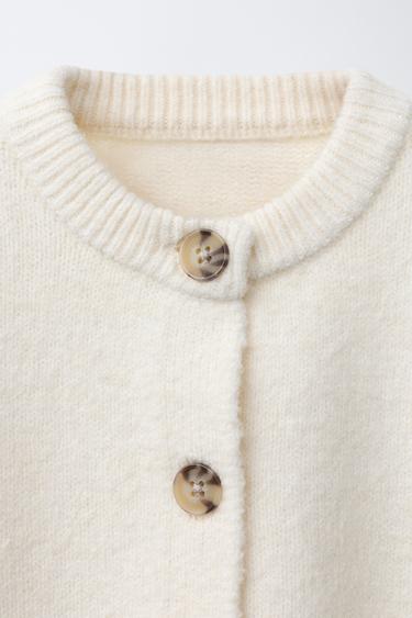 PLAIN KNIT CARDIGAN - Vanilla by Zara - Image 2