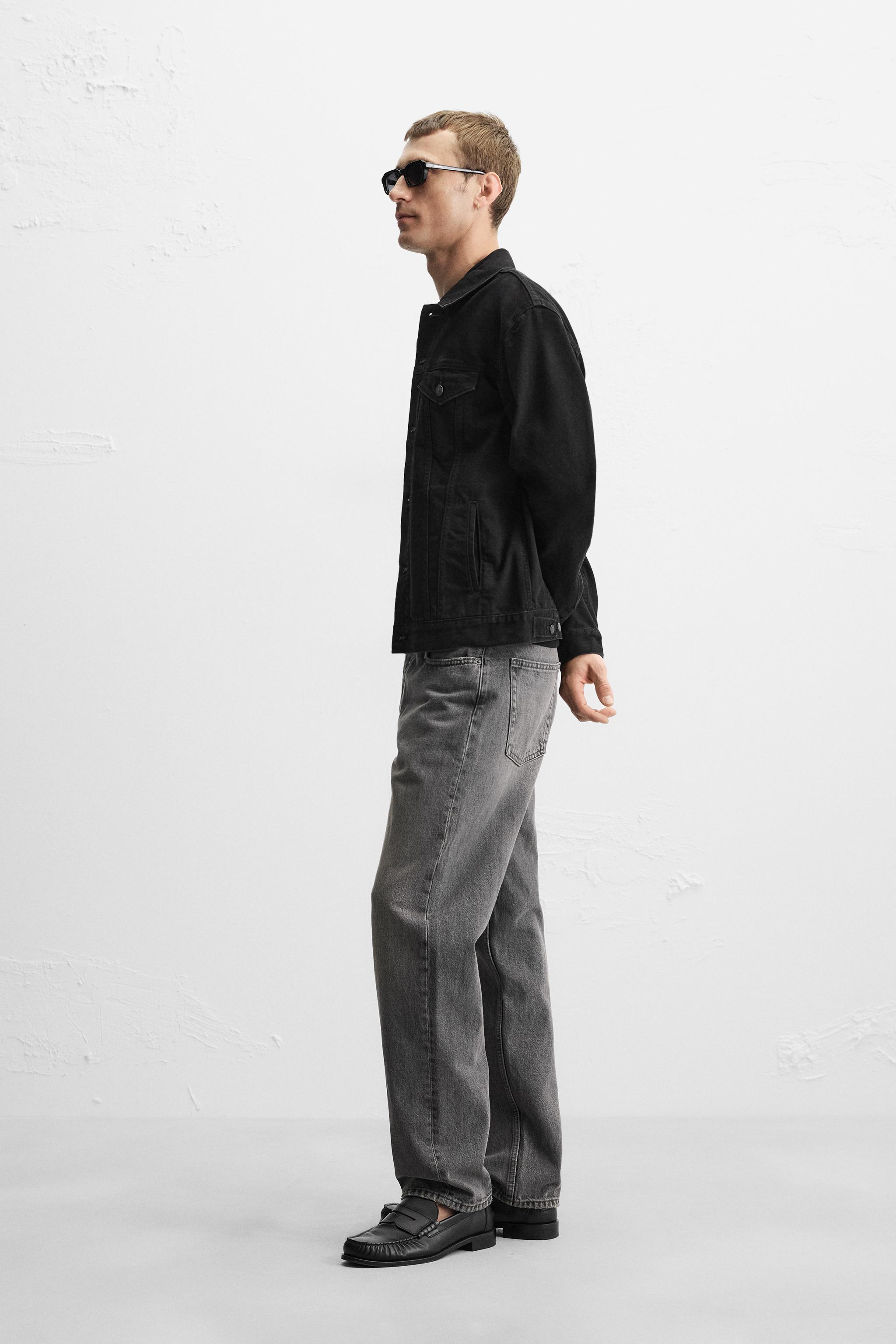 ZARA ザラ ブラック デニムジャケット 黒M - メルカリ