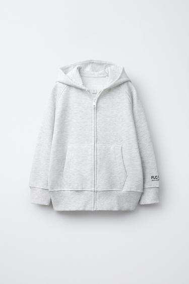 SUDADERA FELPA CREMALLERA - Gris vigoré de Zara