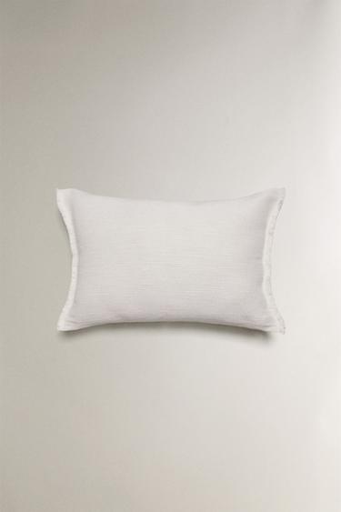 Zara LINEN CUSHION COVER - Ecru