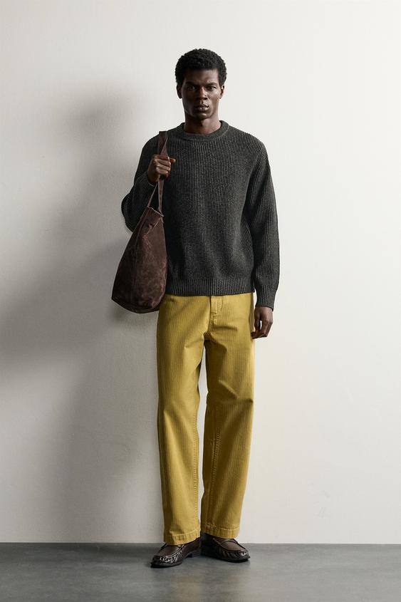 REGULAR FIT TEXTURED JUMPER - Grey marl by Zara - Image 0
