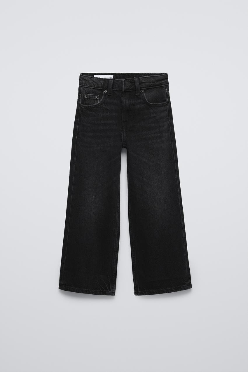 ワイドレッグデニムパンツ - ブラック | ZARA Japan / 日本