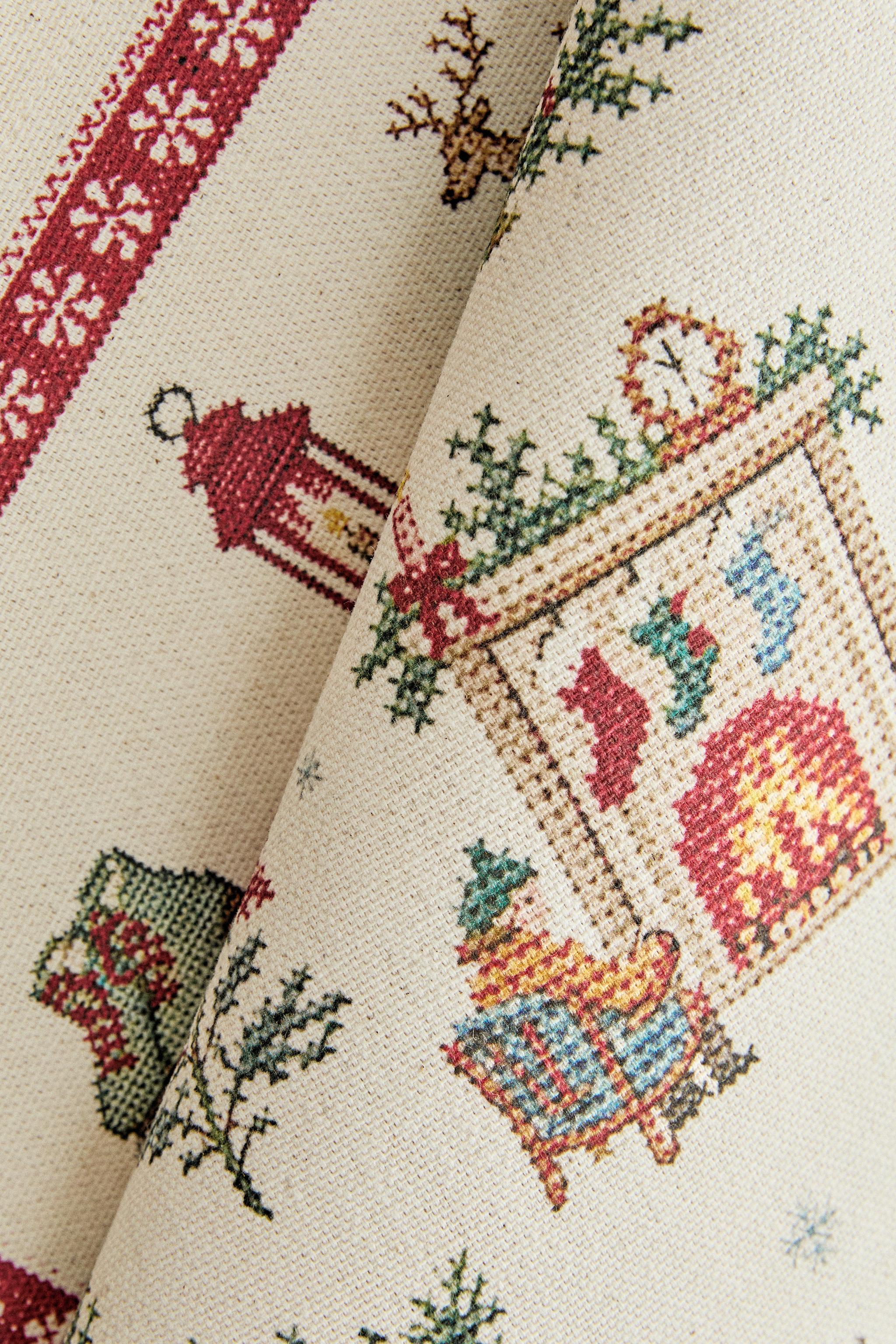 COTTON VILLAGE CHRISTMAS KITCHEN TOWEL (PACK OF 2)