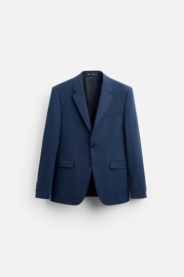 BLAZER TRAJE ESTRUCTURA - Azulón de Zara