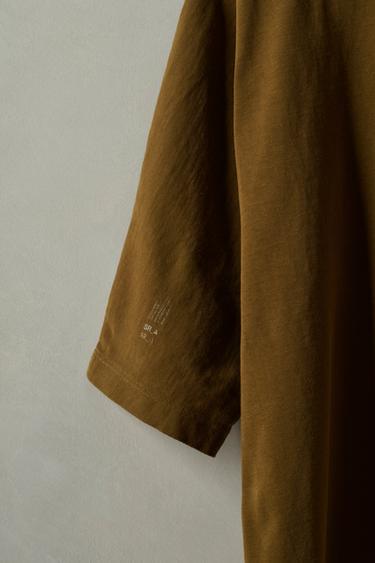 T-SHIRT RELAXED FIT IMPRIMÉ X SR_A - Kaki de Zara - Image 3