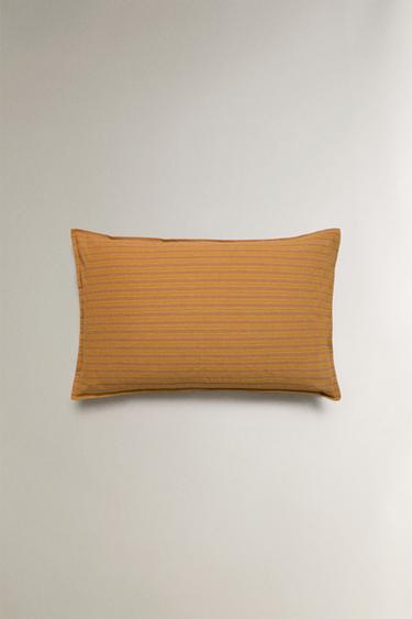 STRIPED CUSHION COVER - Mustard by Zara - Image 2