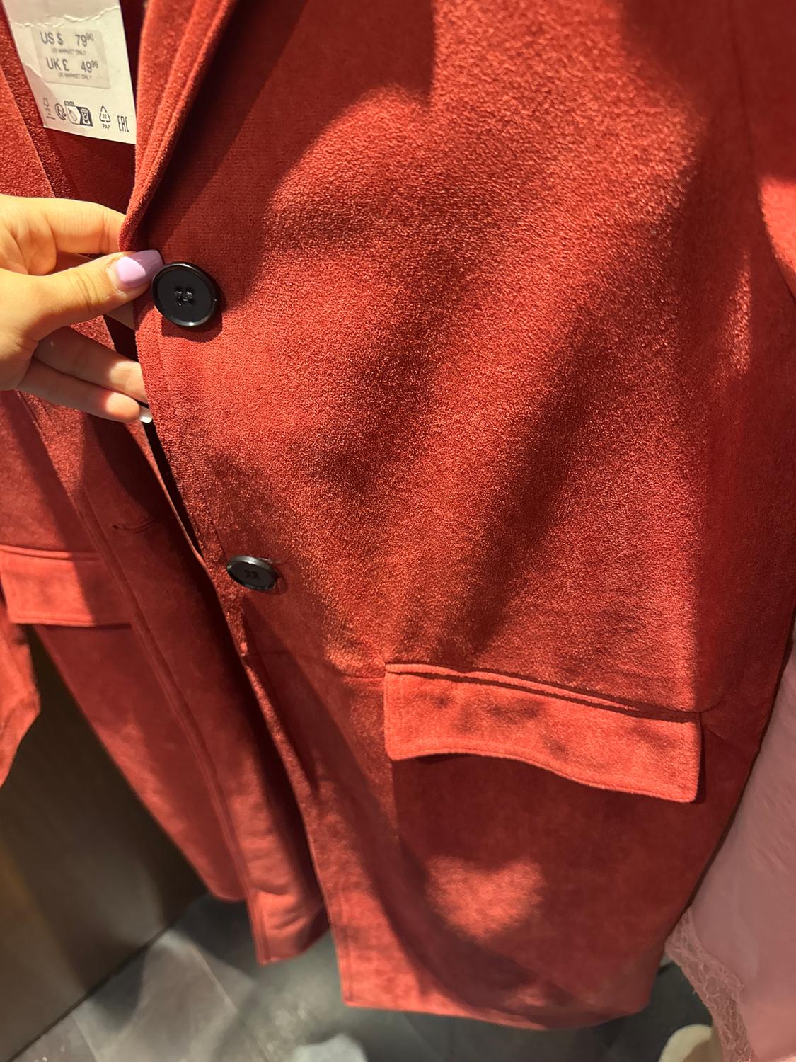 FAUX SUEDE FROCK COAT - Image 3