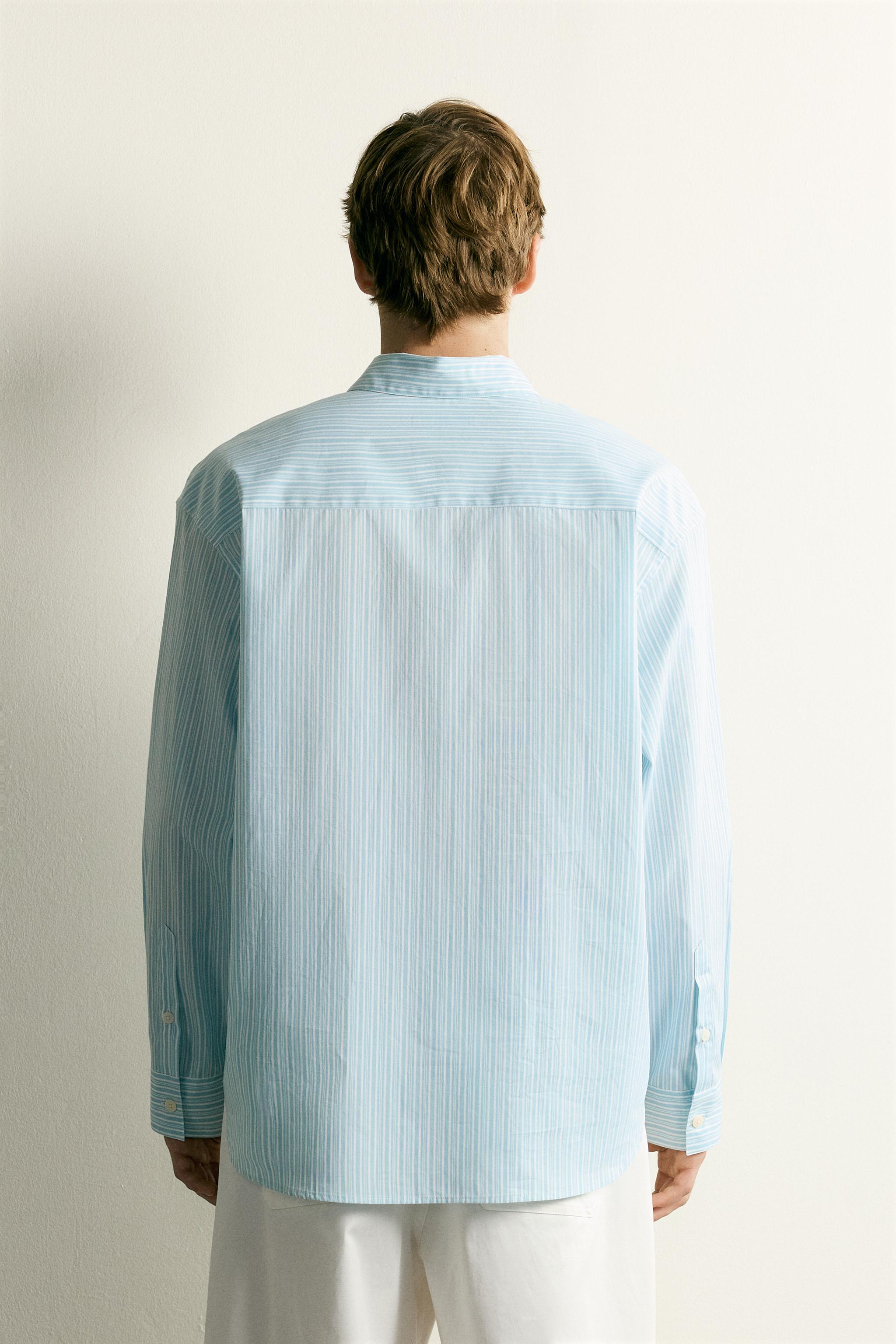 STRIPED BOXY FIT SHIRT