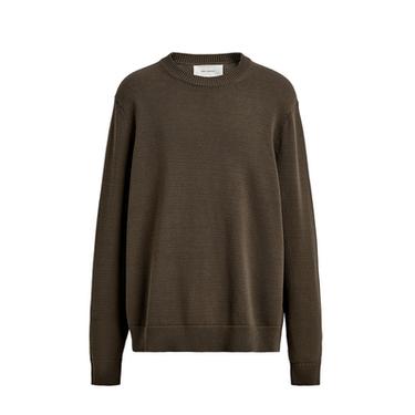 SWEATER REGULAR FIT DE ALGODÃO - Castanho da Zara