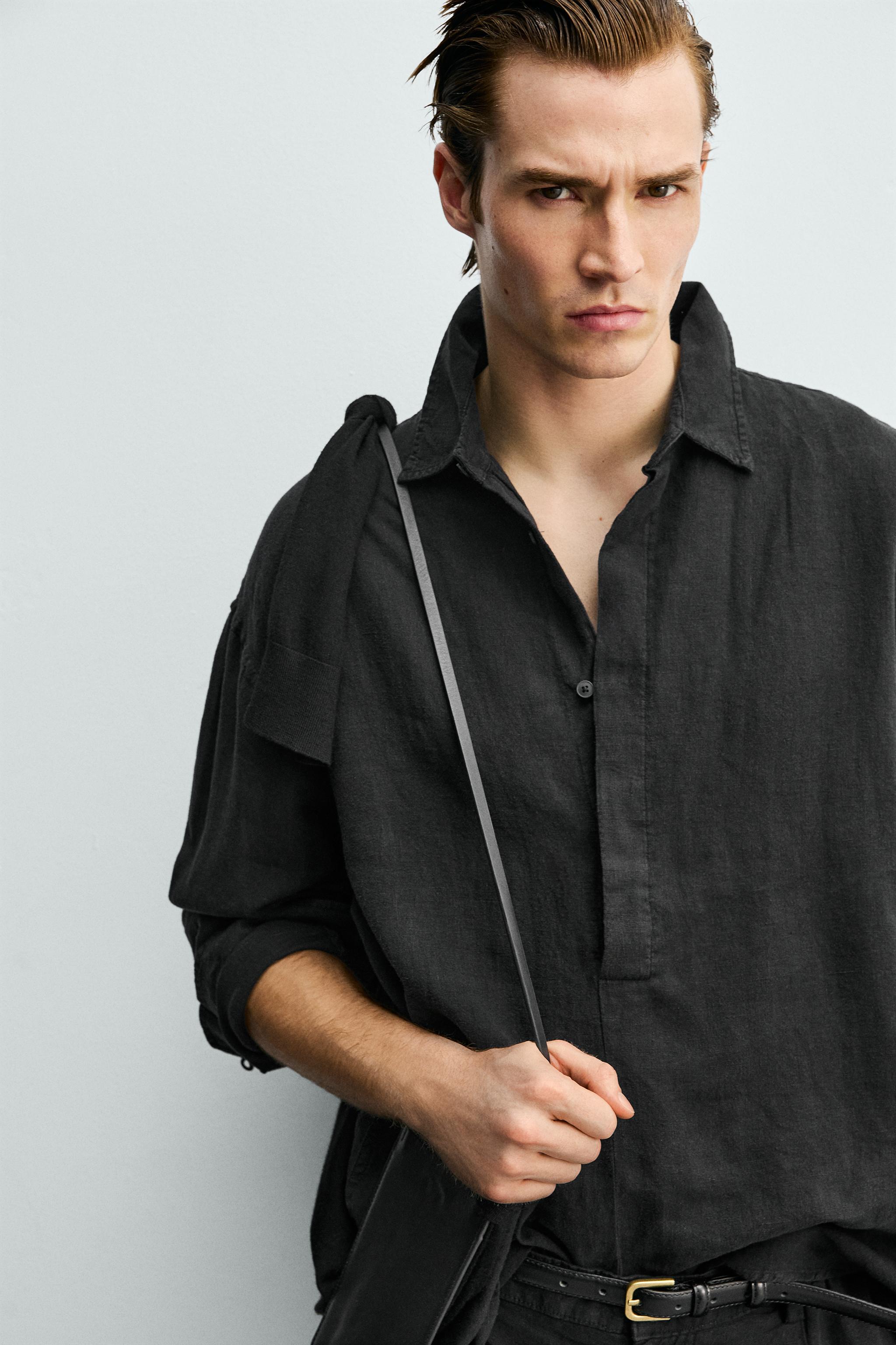 100% LINEN POLO SHIRT