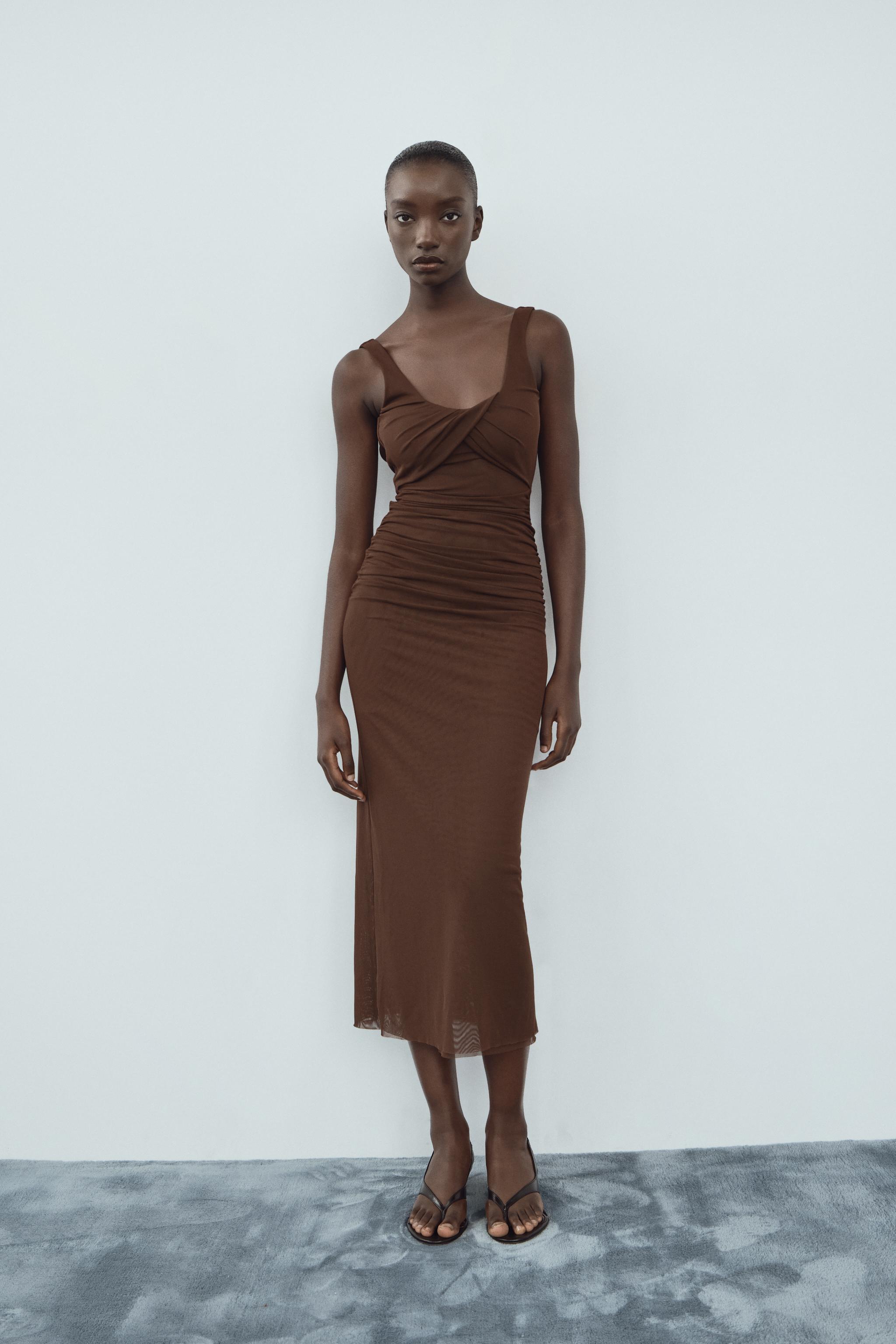 Brown sundress online