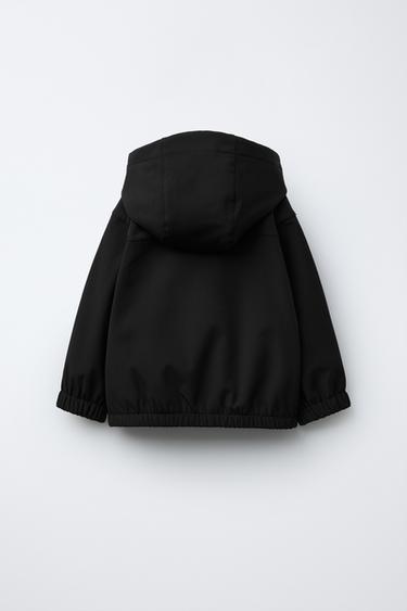 LINED HOODED JACKET - Black by Zara - Image 1