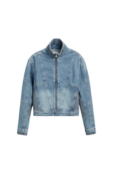 DENIM BIKER JACKET