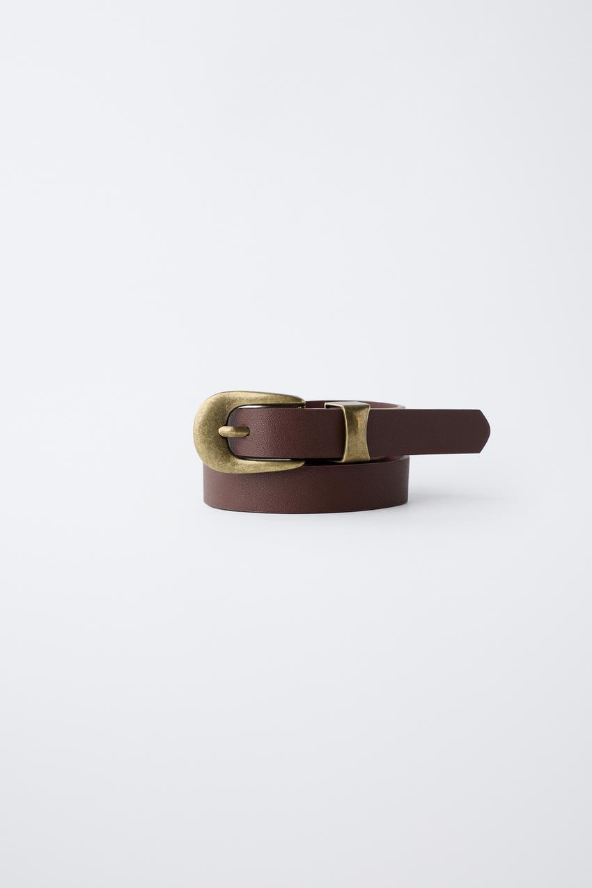 FAUX LEATHER BELT - Brown | ZARA United States display picture 1