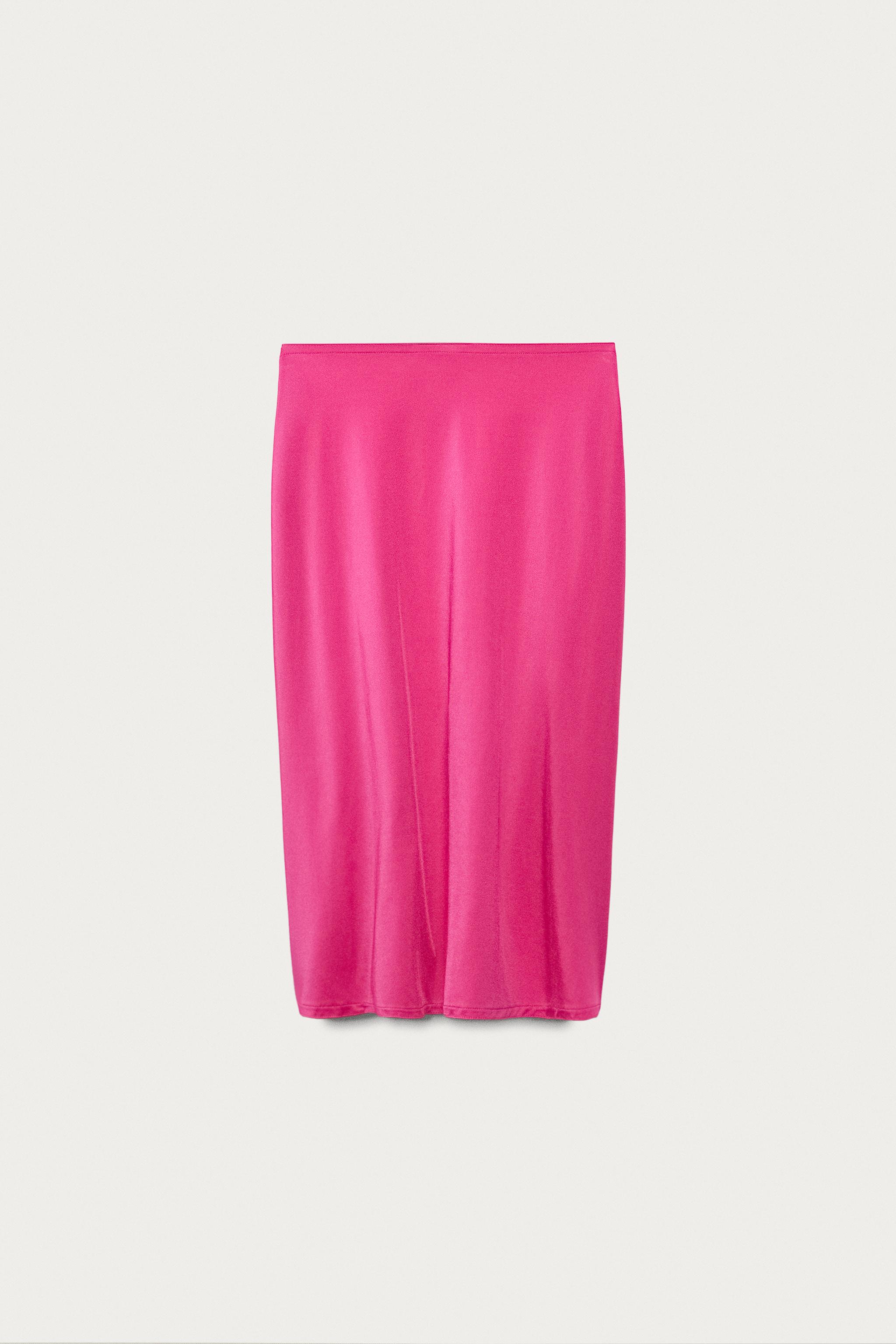 PLAIN POLYAMIDE BLEND PAREO MARISA BERENSON X ZARA — Fuchsia (alternate view)