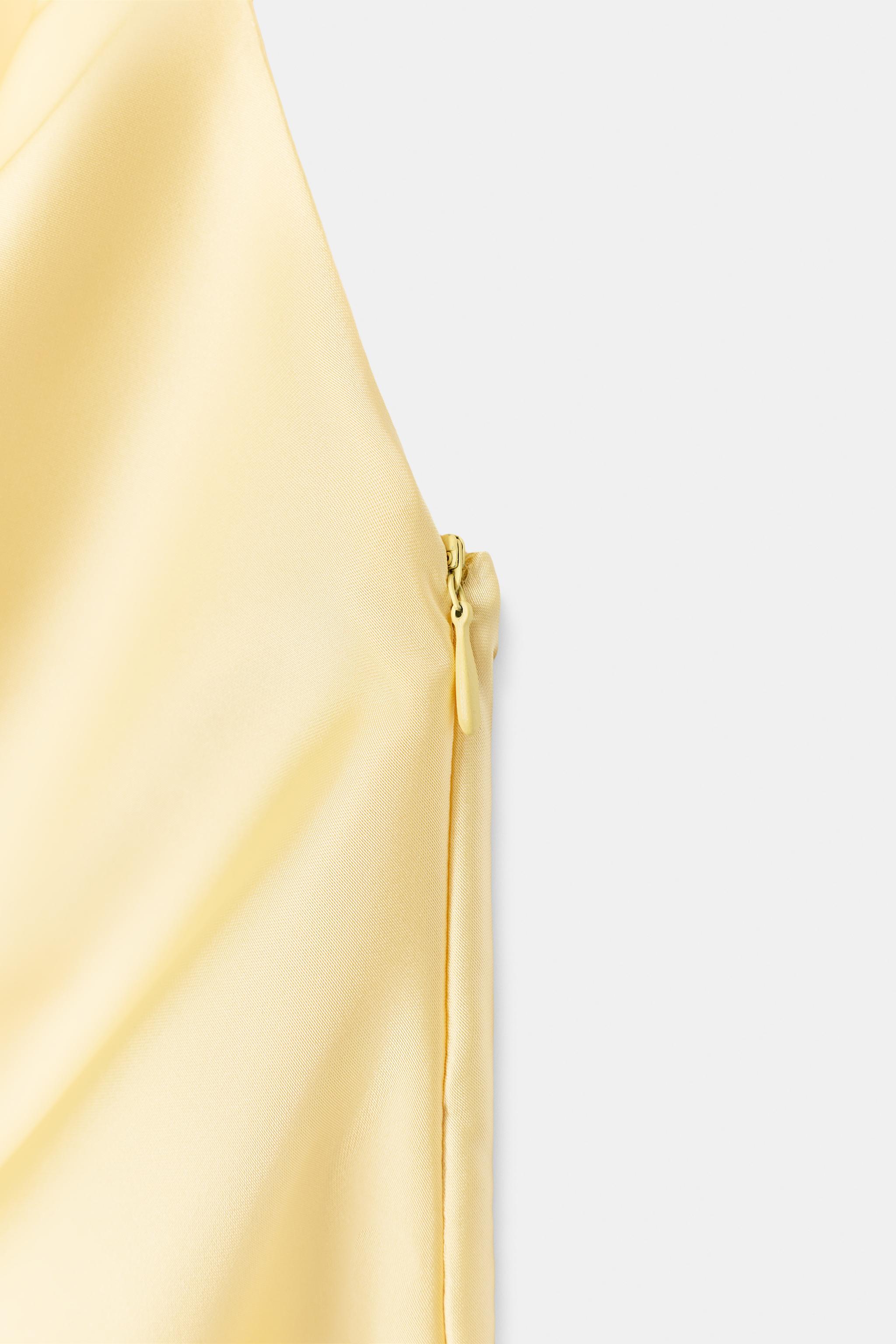 SATIN EFFECT MINI DRESS WITH SASH