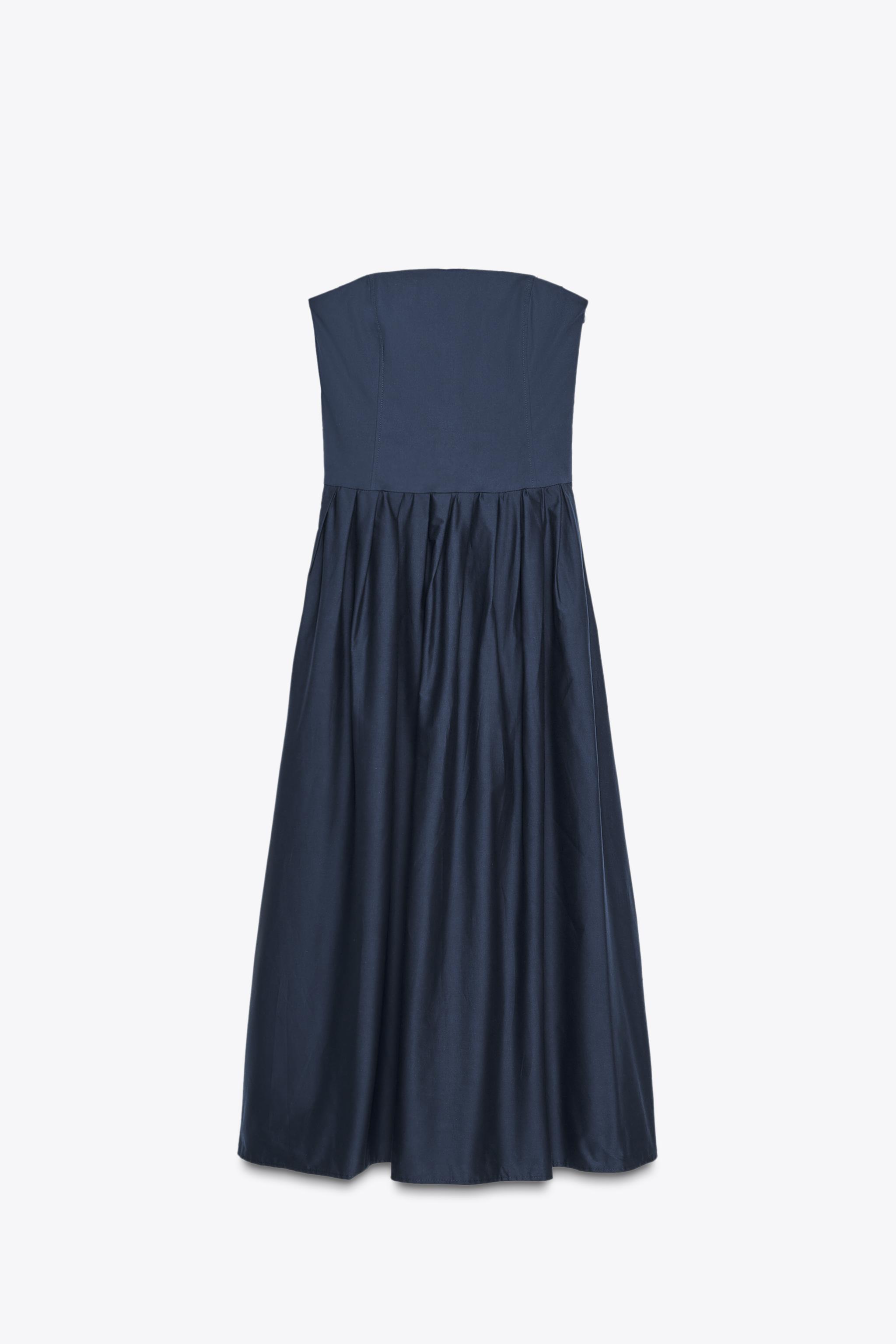 ROBE EN POPELINE BUSTIER