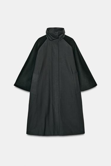 ZW COLLECTION LIMITED EDITION WOOL BLEND CAPE - Dark navy by Zara - Image 5