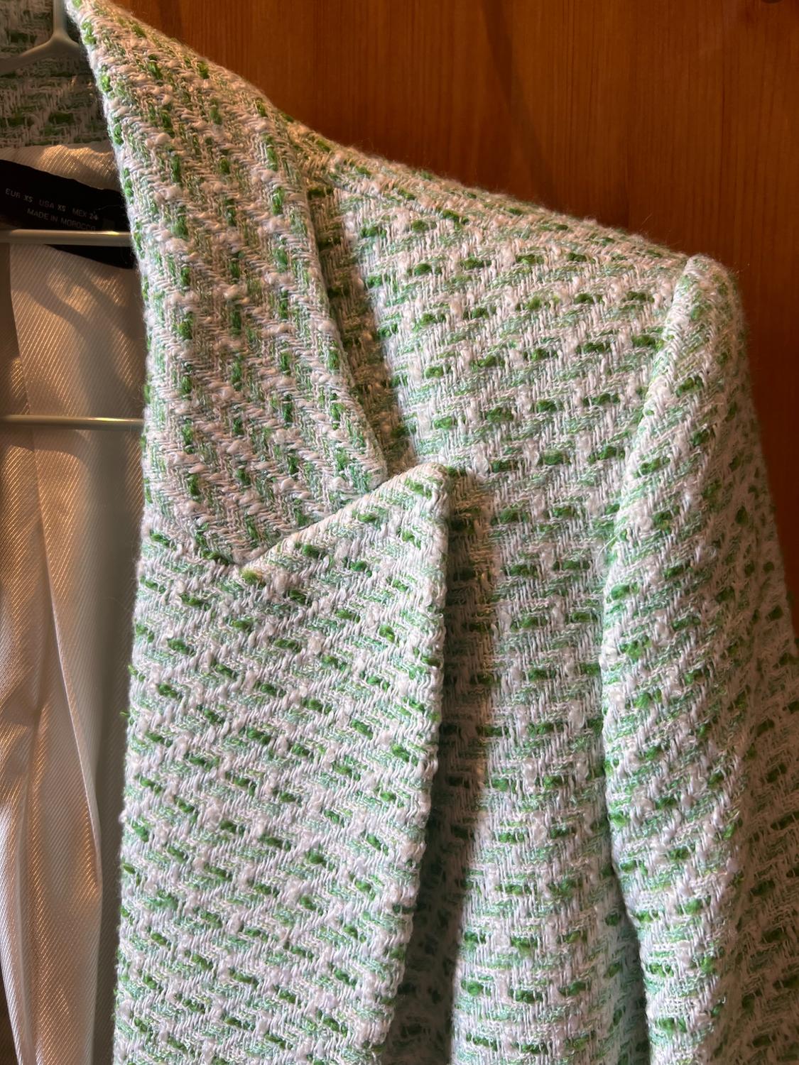 TEXTURED CHECK BLAZER - Image 6