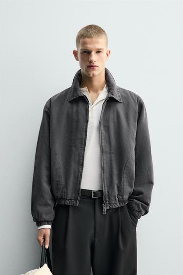 PADDED BOMBER JACKET - Grey by Zara