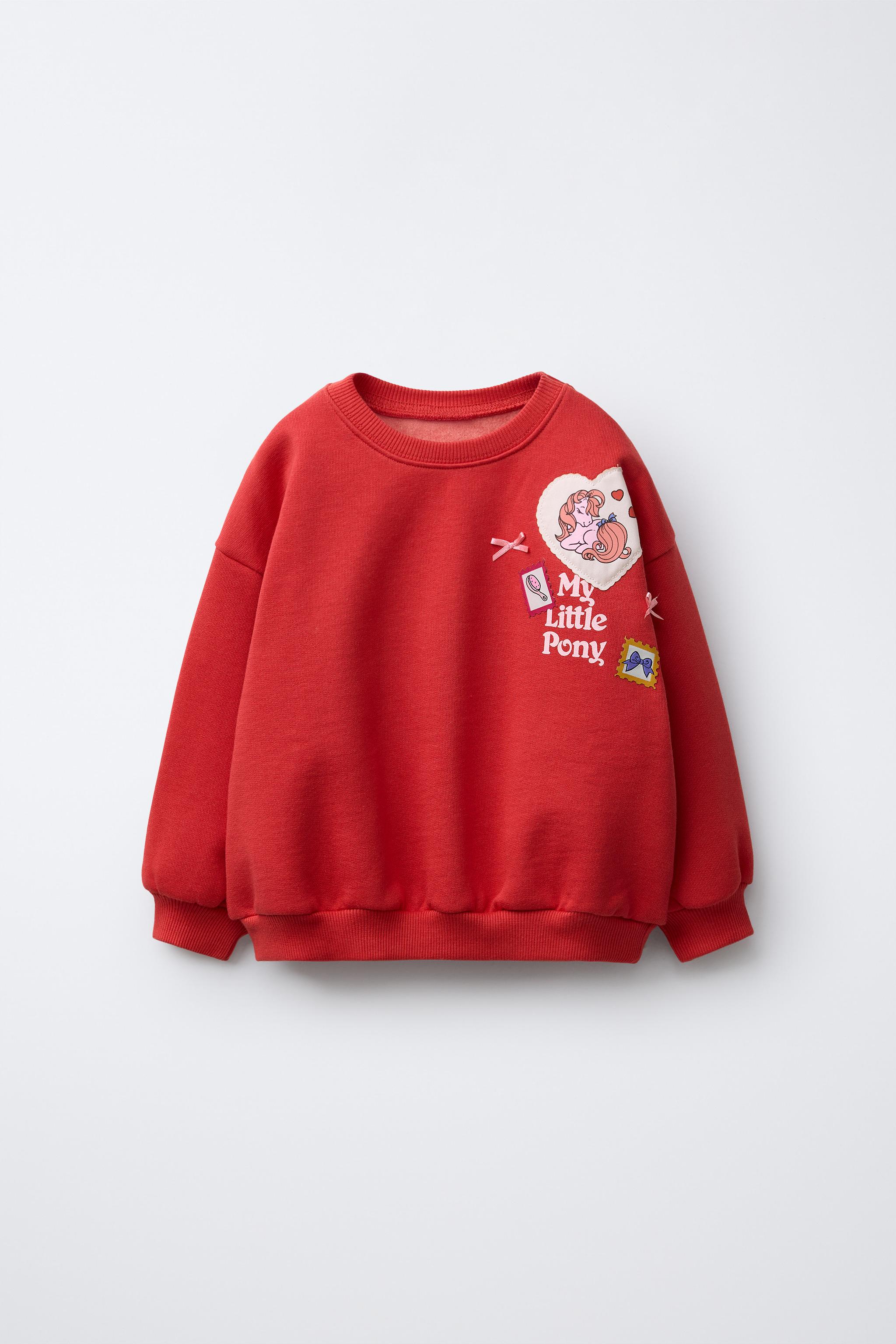 ZARA KIDS マイリトルポニー　バッグ マイリトルポニー®ハートパッチスウェットシャツ - レッド | ZARA
